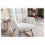 Chaise berçante rembourrée