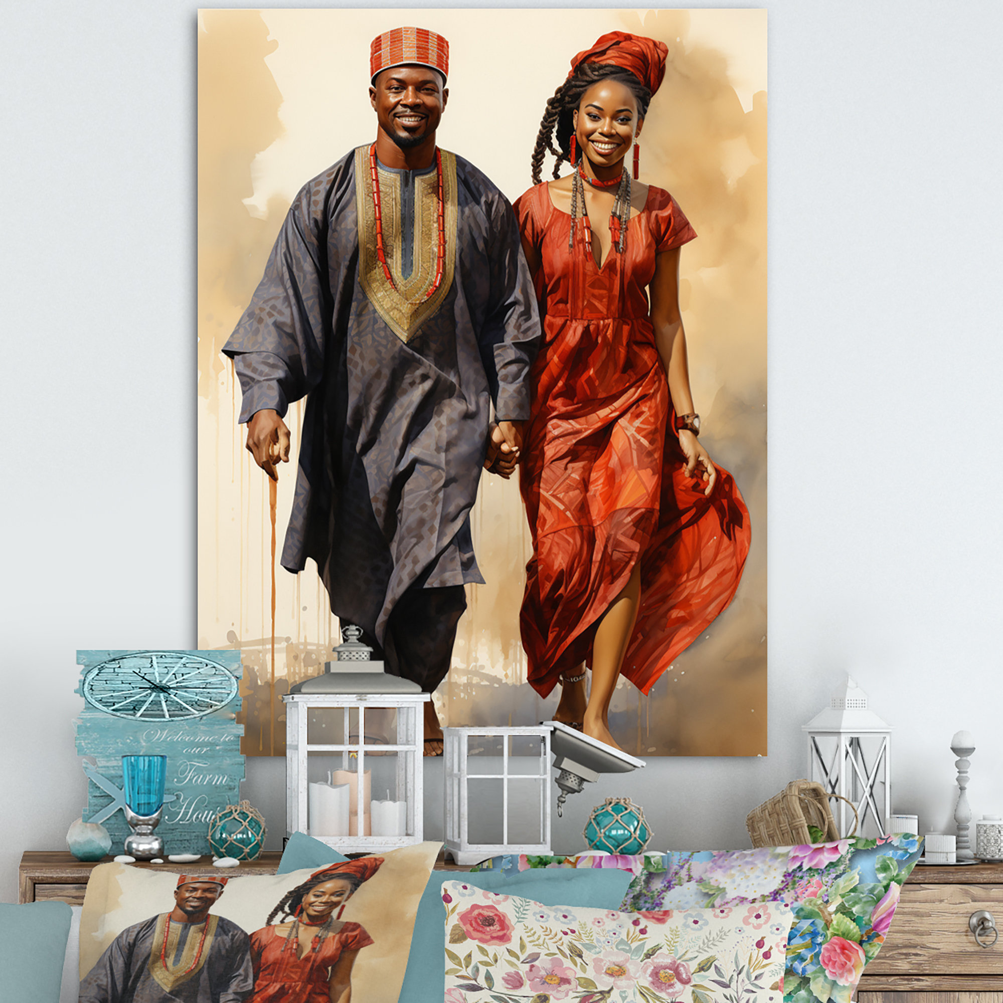 Bungalow Rose Huai African Tribes Yoruba Nigeria I On Canvas Print