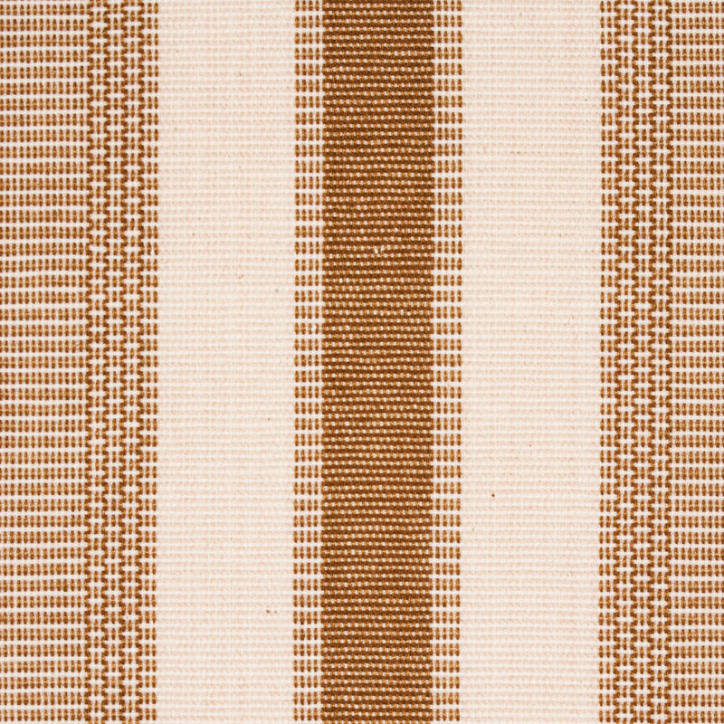 Schumacher x A Rum Fellow Ipala Hand Woven Stripe Fabric, Carmel