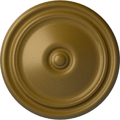 Ruban Endurathane avec médaillon de plafond incliné, 12 1/4 po de diamètre intérieur x 7 1/2 po de largeur intérieure x 7/8 po de hauteur (convient aux auvents jusqu'à 7 1/2 po), finition de boue Mississippi peinte à la main