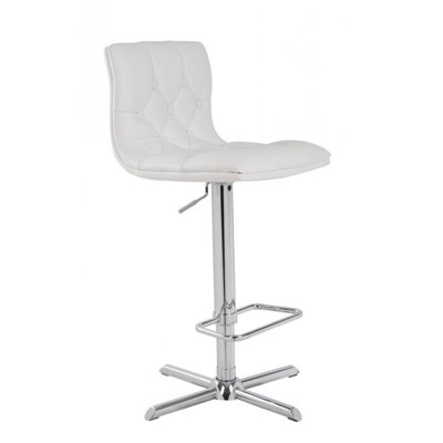 Aionna Upholstered Adjustable Height Counter Extra Tall Stool with Metal Frame