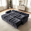 Canapé-lit modulable de 259 cm (102 po), canapé-lit avec dossier réglable et poufs dépliables, canapé d'angle rembourré et confortable pour salon-999207713