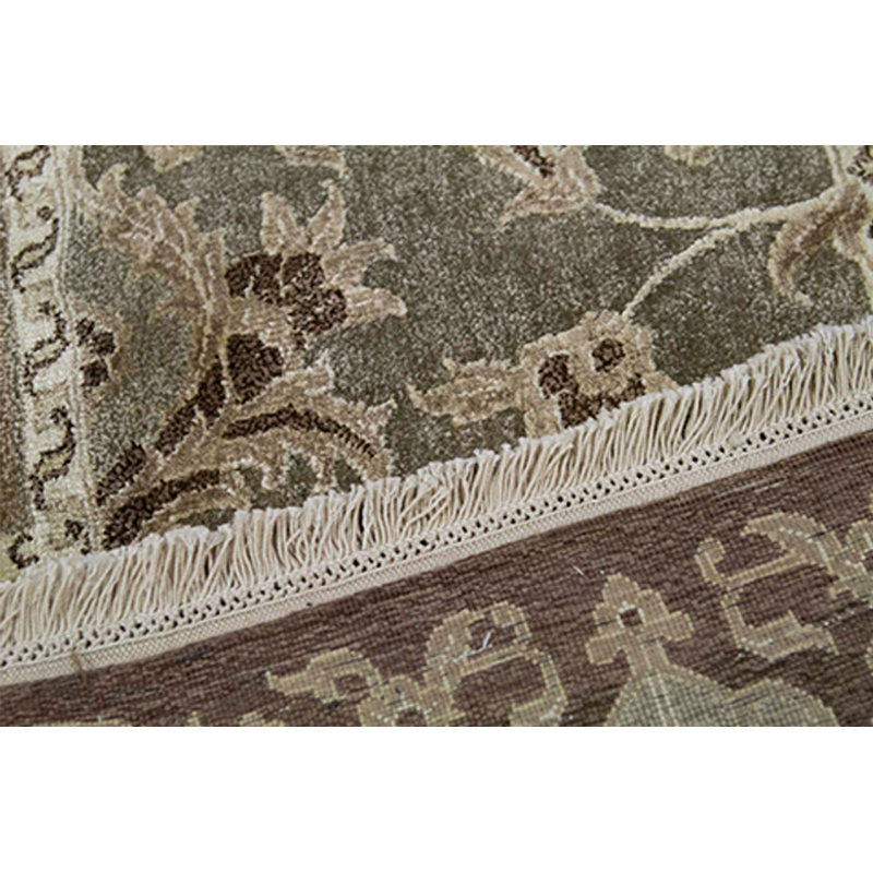 Oriental Area Rug in Brown, Rectangle 9'1'' x 12'2''