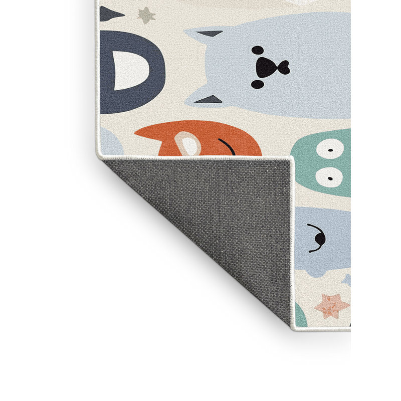 Tapis pour enfants Zoomie Kids, Rectangle 5 pi x 7 pi