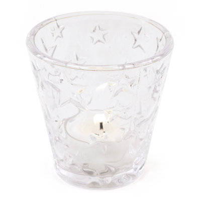 2'' H Glass Tabletop Votive Holder