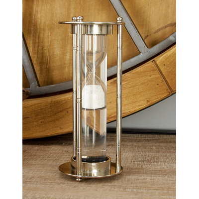 Bonilla Aluminum Metal Hourglass Timer with Water Tube