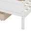 Lit plateforme simple en bois avec éclairage à DEL intégré, garde-corps et 2 tiroirs-111334465