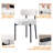 Sherpa Upholstered Metal Dining Chairs-1389094373-1351667567