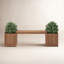 Banc de jardinière en bois Arlen-960406615