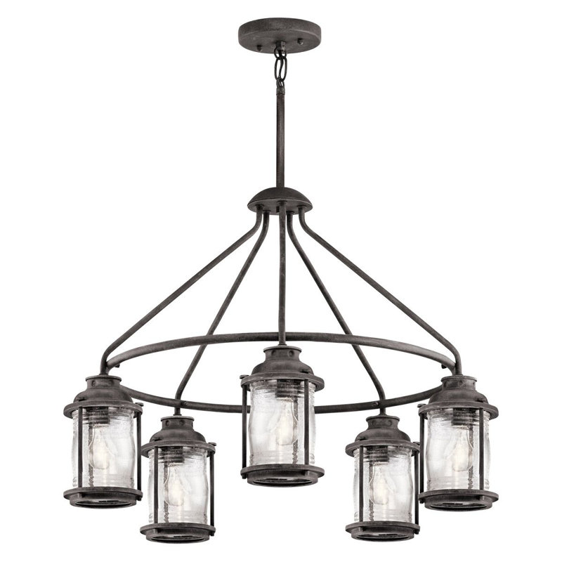 Alexandra 5 - Light Waggon Wheel Chandelier