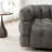 Avdul 38" Wide Tufted Swivel Chair with Square Arm-94286647