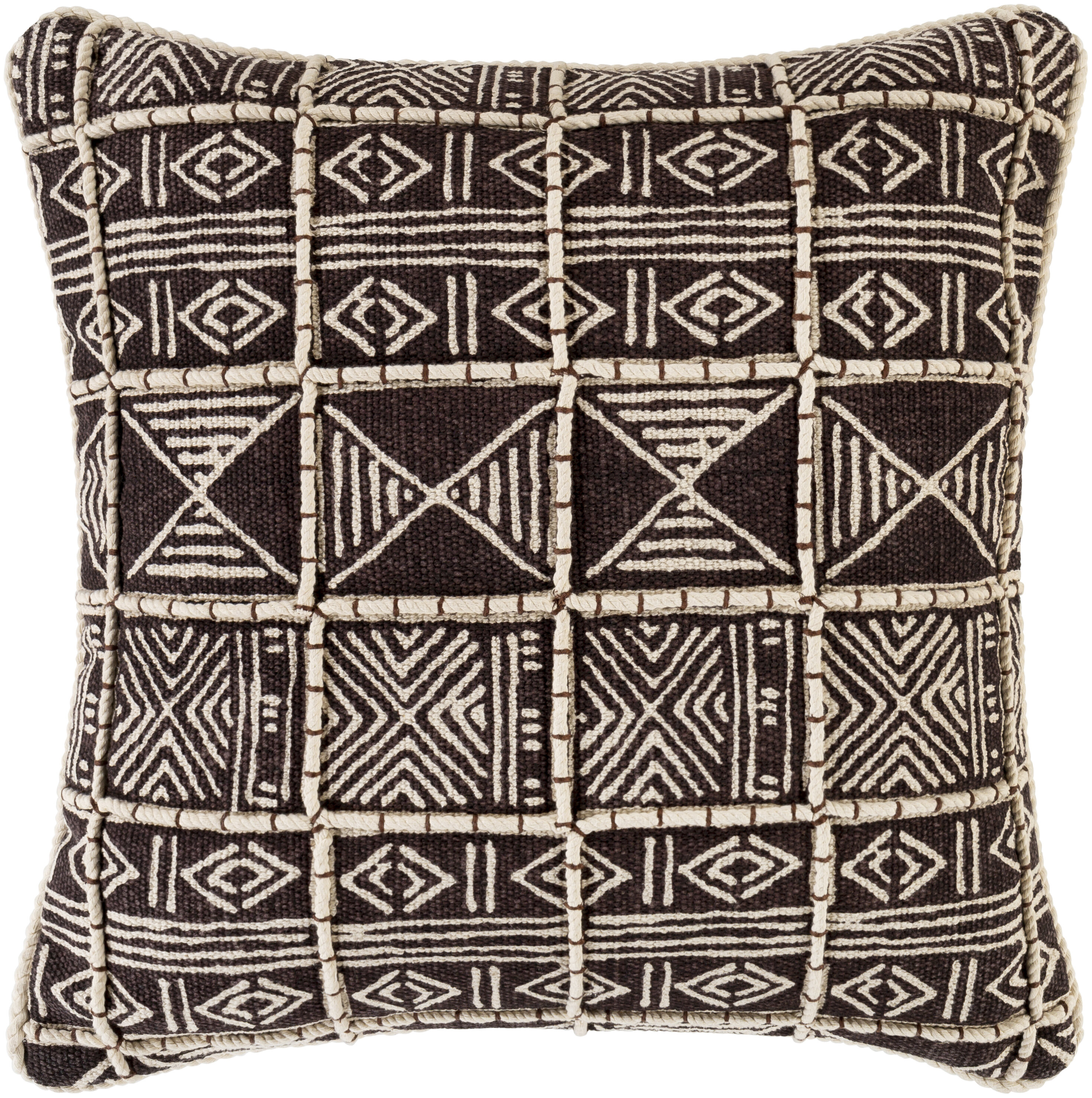 Roseridge Brown/Black/Cream Pillow, Set of 4