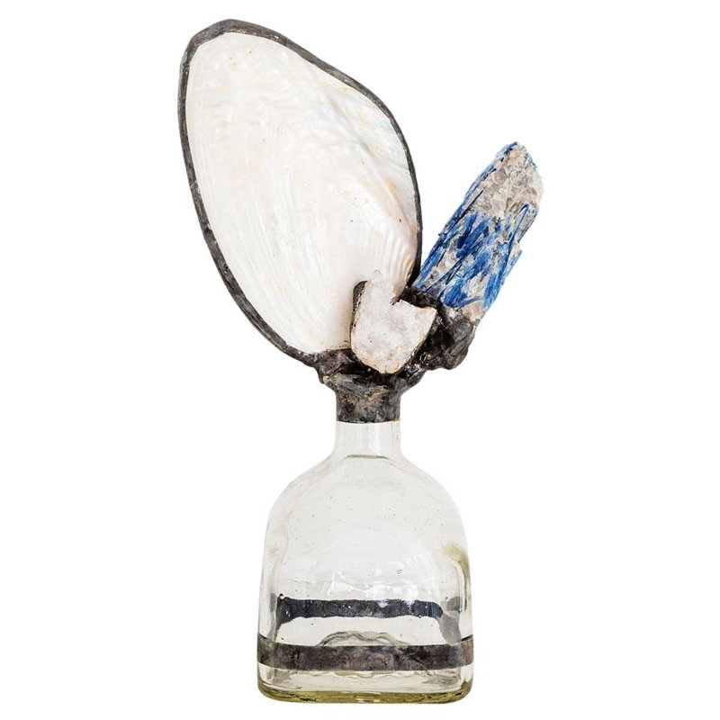 Bouteille en kyanite bleue