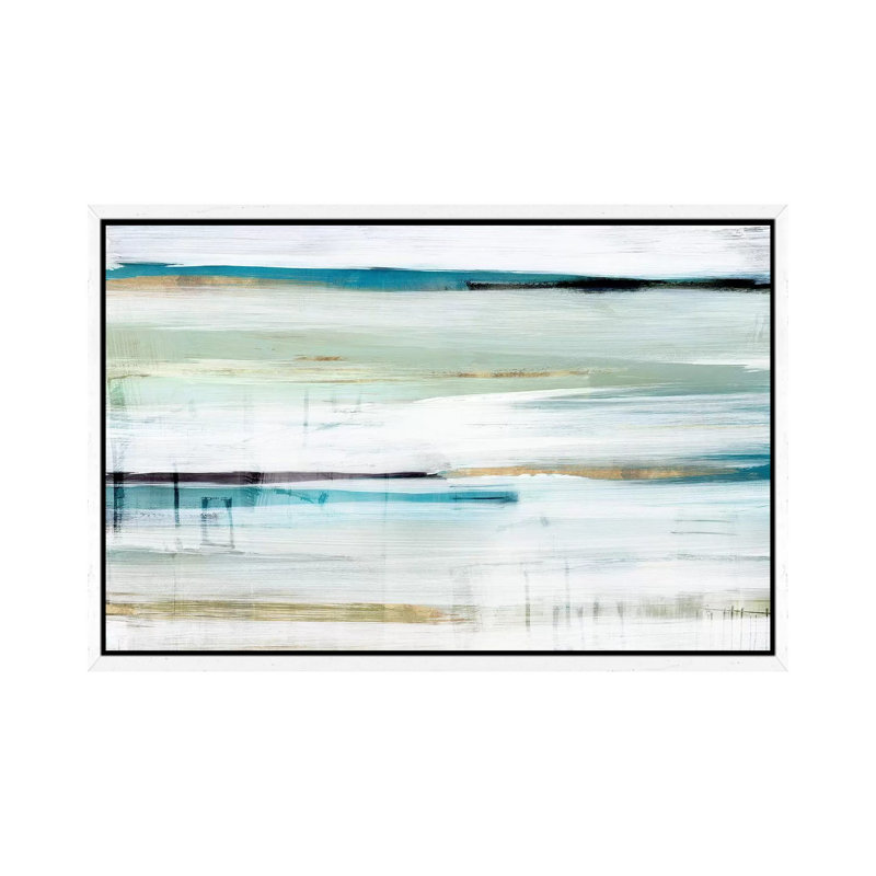 Standing Still II by Isabelle Z - Painting on Canvas, 66.04 cm H x 45.72 cm W, White Framed