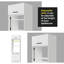 Armoire de rangement Hokku Designs Hazel 2 portes avec porte horizontale et 3 tablettes en bois