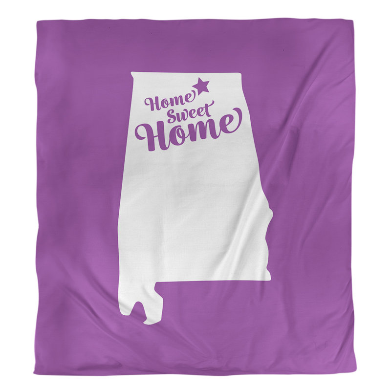 Housse de couette à la maison Huntsville, Housse de couette simple TG, Violet