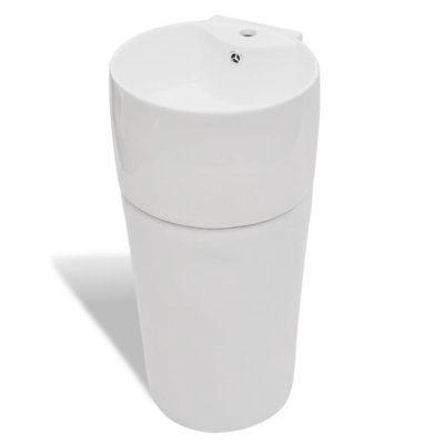 Belfry Bathroom Bollitree 415mm W Ceramic Circular Sink with Overflow