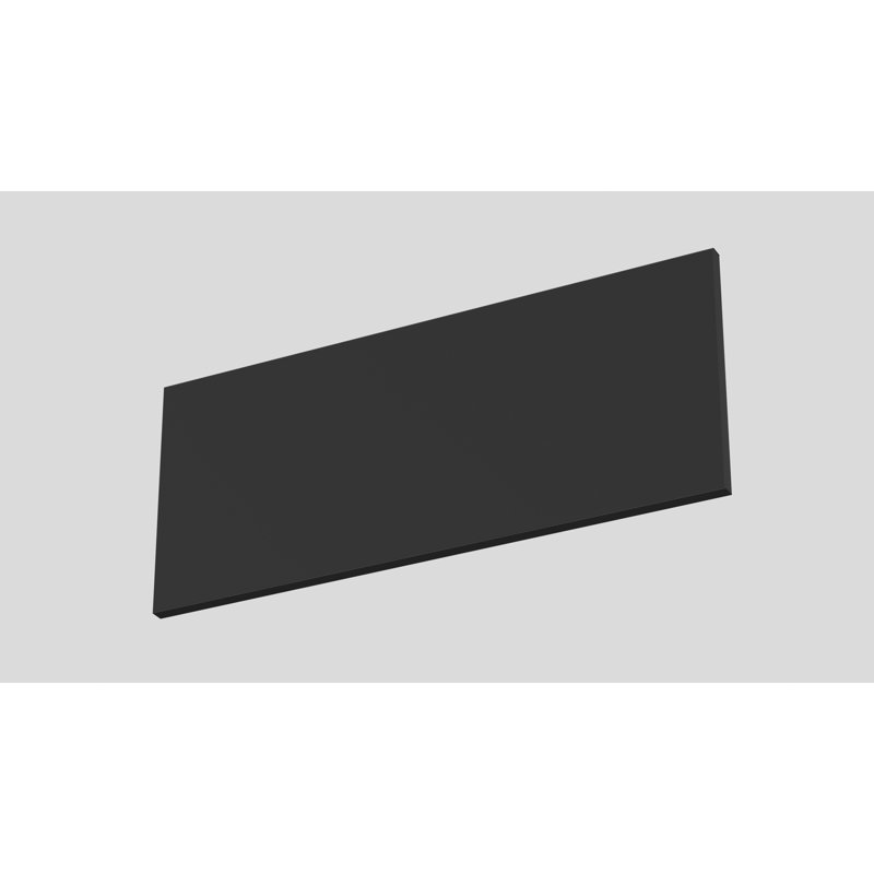 Shelf Board, (1 Shelf) 0.6"H x 23.6"W x 9.9"D, Black