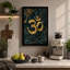 Golden Om Symbol Minimalist - Wrapped Canvas-1422158092-1422158094