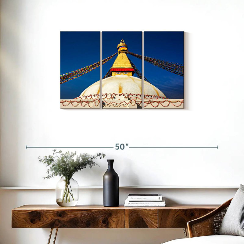 Adella Boudhanath Stupa, 20" H x 33" W