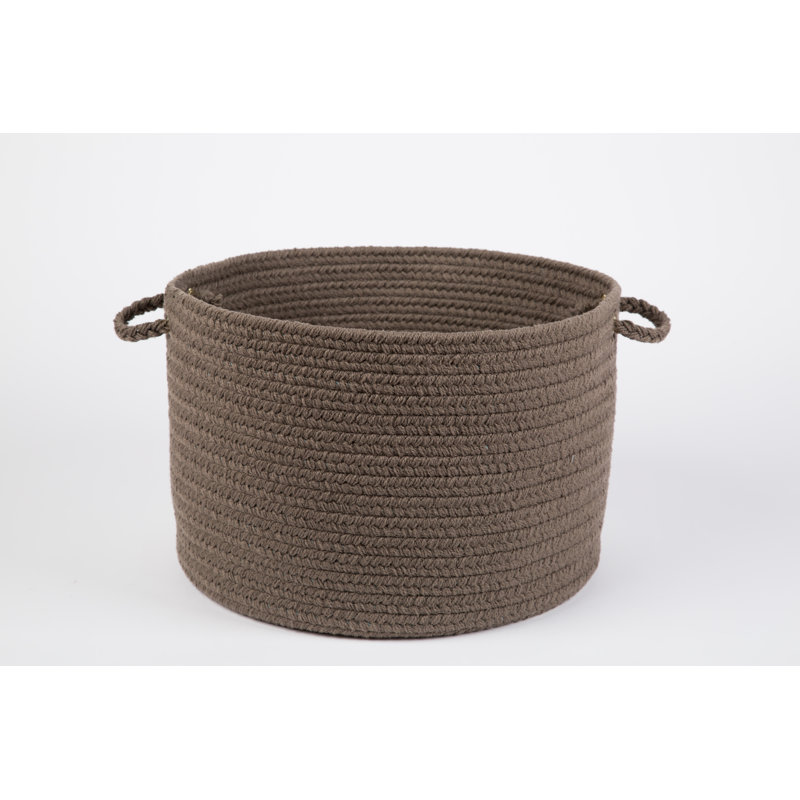Smyth Fabric Basket, Dark Taupe