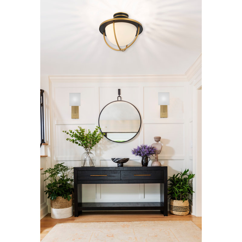 Rolandas Armed Sconce, Vibrant Gold