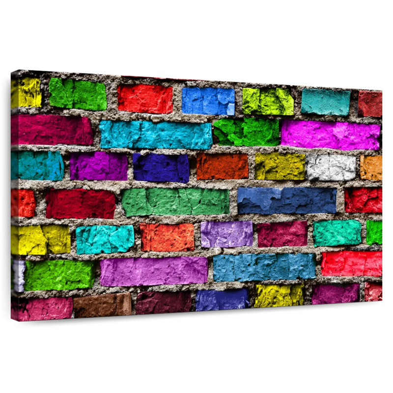 Lilie Rainbow Bricks, 20" H x 30" W