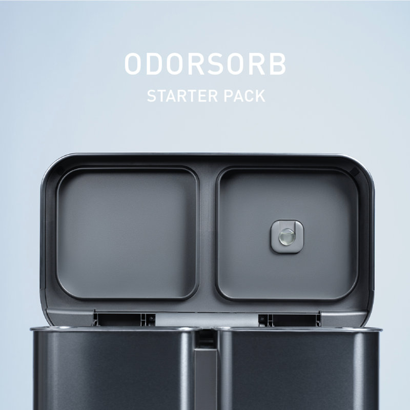 Simplehuman Odorsorb Pod Starter Pack, All-Natural Odor-Absorbing System For Trash Can
