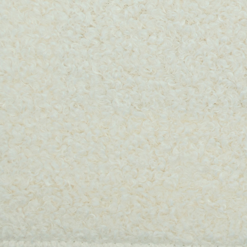 Tissu bouclé 57 po 57 po, Blanc