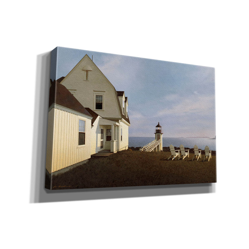 «Island View» par Zhen-Huan Lu, art mural sur toile, H 18 po x l 26 po x P 0,75 po
