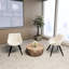 Table basse de 29,53 po et 2 chaises en PU de style médiéval, chaises au toucher doux, assemblage facile pour appartement avec grand espace