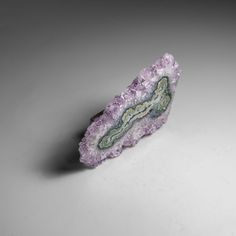 Amethyst Stalactite Slice From Uruguay (58 Grams)