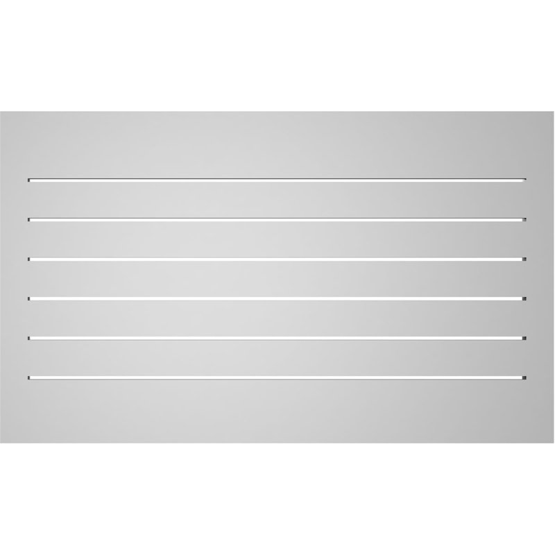 Évent à pignon fonctionnel en uréthane rectangulaire à fixation en surface, brun clair apprêté, H 24 po x l 40 po x P 1,5 po