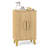 Buffet Cabinet Storage Cabinet w/ Double Doors & 3 Detachable Shelves