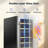 Simzlife 15 Inch Wine Fridge, Dual Zone Wine Chiller with Digital Temperature Control, Wine Cooler Upgraded Compressor Fits Low Noise, Wine Storage with Double-Layer Glass Door, 33 Bottles