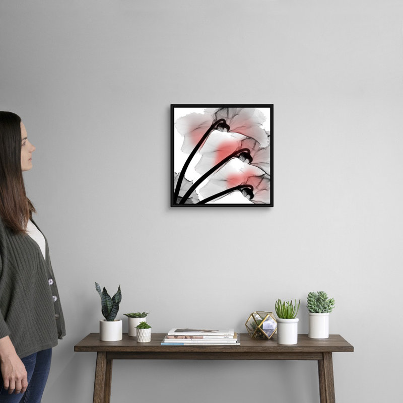 « Coral Luster cyclamen » par Albert Koetsier, reproduction d’art sur toile, H 18 po x l 18 po x P 1,75 po
