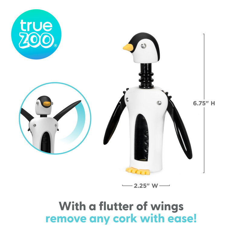 Penguin Design Soft-Touch Winged Corkscrew Wine Opener