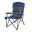 Fauteuil à haut dossier pour la détente en plein air, support de 250 lb, pliable et léger, bleu marine, stable, pliable et robuste avec porte-gobelet, support de 250 lb, dossier, filet respirant, patio-121046443