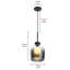 Luminaire suspendu en forme de pot 1 lumière Djordi