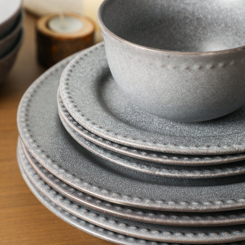 Service de table 12 pièces Stone Lain Comet, Gris