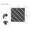 Carreaux de terrasse en plastique emboîtables, paquet de 44 tuiles de patio, 12 po x 12 po, imperméable à l'eau pour utilisation extérieure, tuiles de patio pour terrasse de piscine-114201516