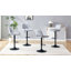 Ensemble de tabourets de bar pivotants en lin avec hauteur réglable (24,4 po à 34,3 po) -1254380882