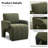 Modern Upholstered Soft Sherpa Accent Armchair-830856142