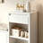 All-in-One Entryway Storage Bench with Cushion, Compartments, Drawers & Open Shelves, Storage Bench-300210354