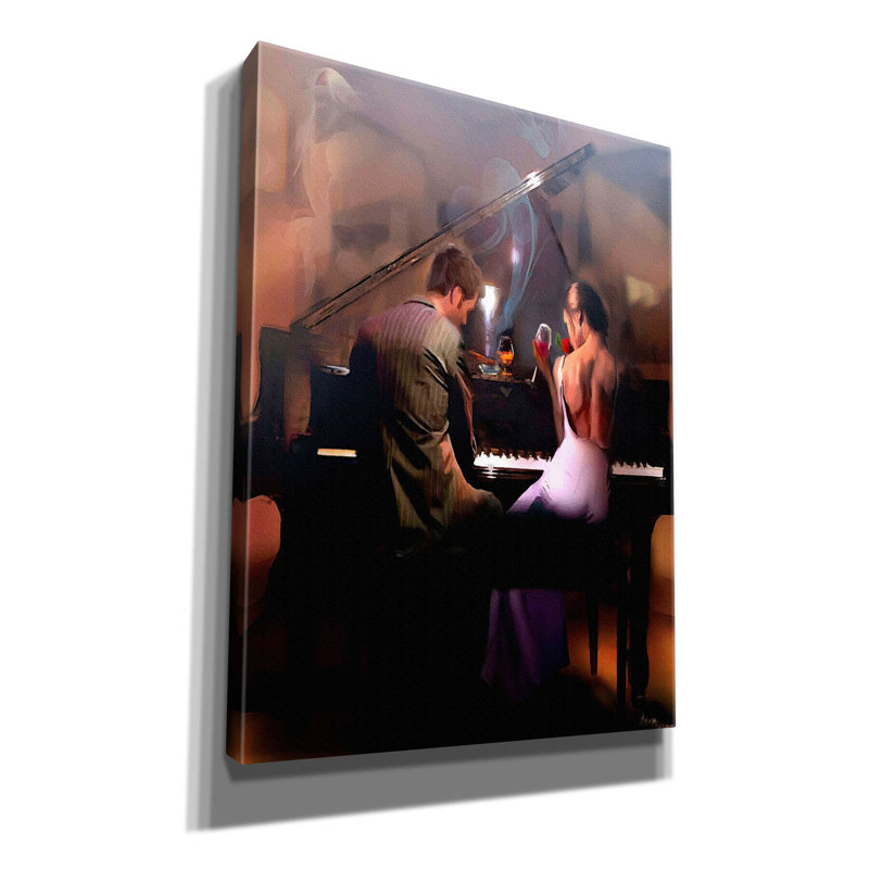 Red Barrel Studio «Cigar Bar Love» par Murray Henderson, reproduction d'art sur toile, H 16 po x l 12 po x P 0,75 po