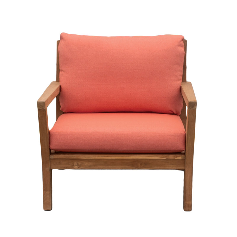 TB Lounge Tommy Bahama 1 - Piece Outdoor Seat/Back Cushion, 23"W x 24"L, Bamboo Bay Mango