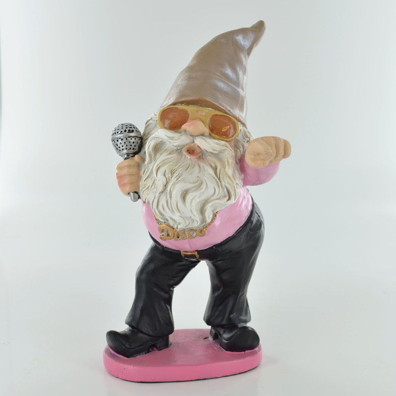 Stolle Disco Gnome Garden Ornament