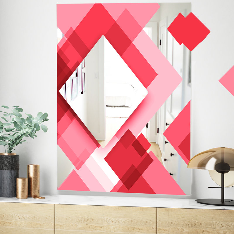 Miroir triangulaire, H 39,4 po x l 29,5 po
