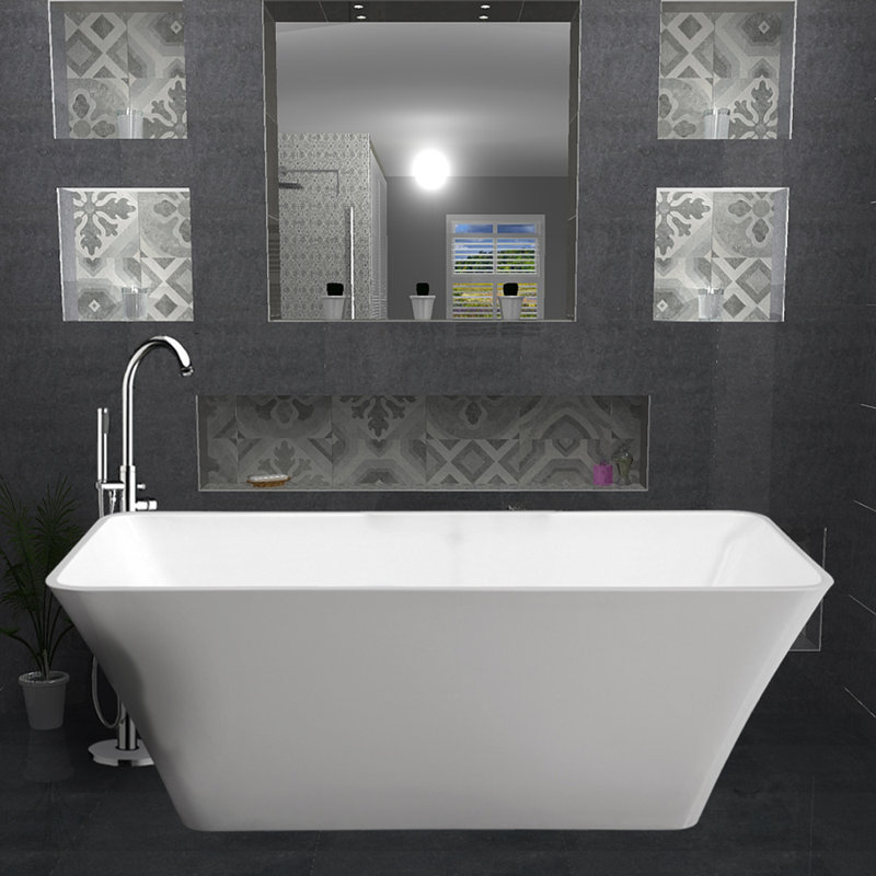 Ramiro 1750mm x 650mm Soaking Acrylic Bathtub