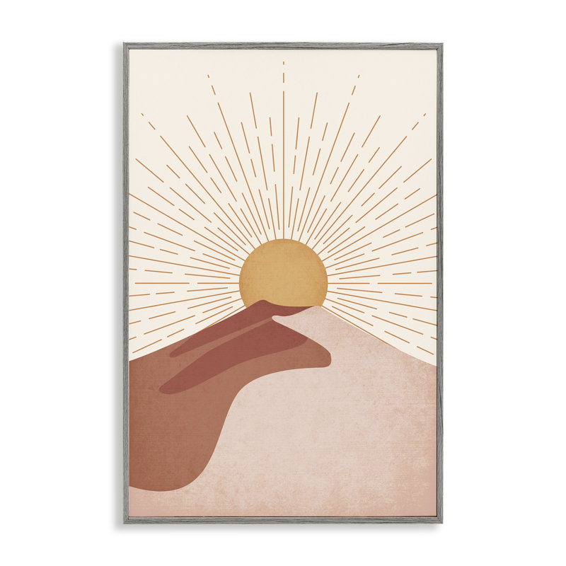Dune de sable et rayons de soleil, estampe numérique par JJ Design House LLC, Estampe numérique Farmhouse, H 18 po x l 12 po